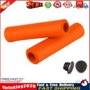 Mountain Bike Handlebar Grips Cover Soft Bicycle Handle Grips Set (Orange) Newly