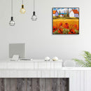 House with Flowers 20X20cm Oil Paint By Numbers Picture DIY Painting Crafts