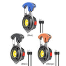 Multifunction COB LED Flashlight Camping Screwdriver Keychain Lamp (Black)