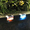 1x Solar Energy Auto Stair LED Light (Milky White Lampshade X4 Color Light)