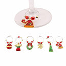 Quality Charming Party Ornaments Wine Glass Ring Christmas Decor Cup Decoration