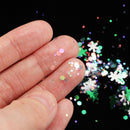 Holographic Flakes Mix Style Glitter Nail Sequins Star Christmas Tree Snowflake