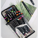 Travel Makeup Bags Watercolor Pen Holder Waterproof Cosmetic Bag Large Capacity