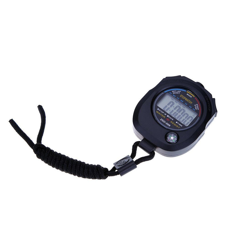 Waterproof LCD Digital Stopwatch Timer Chronograph Counter Sport Alarm Newly