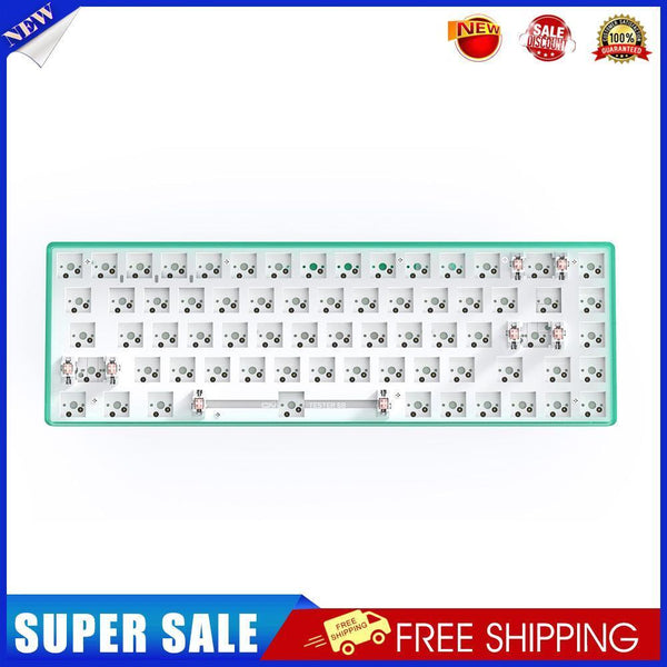 Hot Swap Keyboard Kit Bluetooth-compatible 5.0 Customized Keyboard (Green)