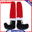 Christmas Chair Leg Table Santa Leg Chair Foot Covers Party W