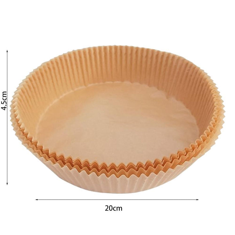 50*2 Air Fryer Paper Liner Steaming Oven Baking Oil Paper Mats (20x4.5cm)