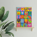5D DIY Full Drill Diamond Painting Heart Embroidery Cross Stitch Kit Needlework