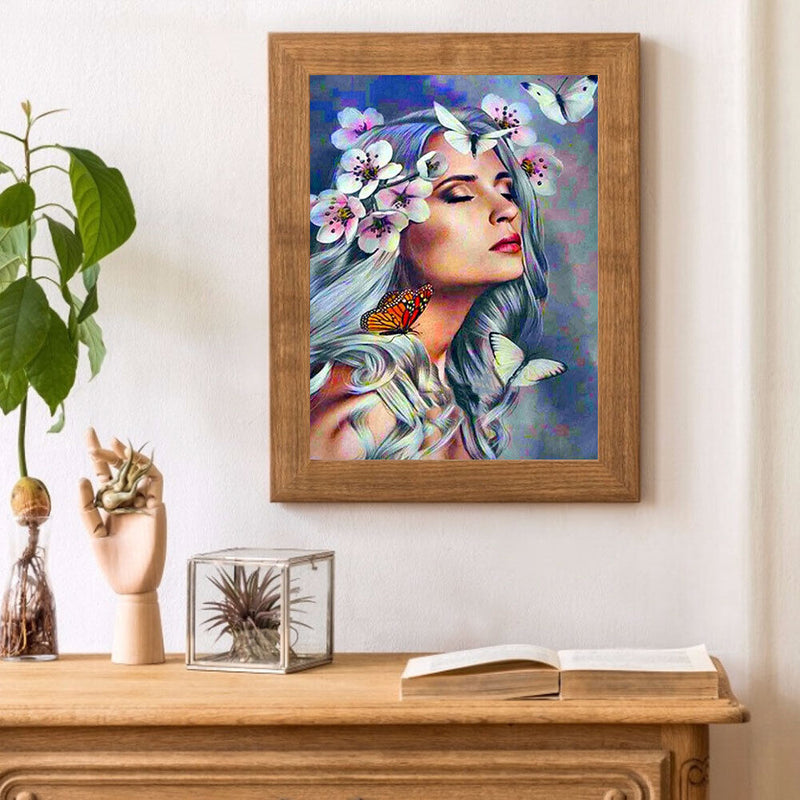 Butterfly Beauty Oil Paint By Numbers Kits Canvas Picture Wall DIY (B725)