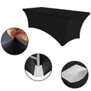 Rectangular Fitted Polyester Tablecloths High Stretch Table Cover for Party Show