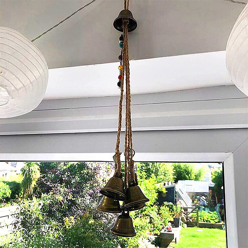Wind Chimes Witch 6 Bells Amulet Set 27 Inch Window Balcony Pendant Witchcraft