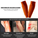 Outdoor Football Shin Guard Pads Honeycomb Calf Protective Gear (Orange M)
