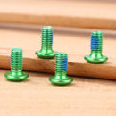 12pcs M5x8mm Disk Brake Bolts T25 Bike Bottle Holder Bolts Screw (Green) Newly