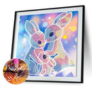 Rhinestone Special Shaped 5D DIY Pictures Art Kit Rabbit Home Diamond Painting