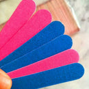 Double Sided Sandpaper Nail Files STRAIGHT Fine Grit Acrylics File X2X5