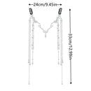 Headdress Rhinestone Fringed Forehead Chain Crystal Long Tassel Headwear