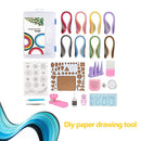 21pcs Handmade DIY Quilled Paper Beginner Set Craft Quilling Tool Paper Decor