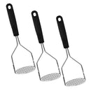 Cooking Concepts Potato Masher Vegetable Crusher Stainless Steel Black Handle