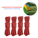 4pcs Wind Rope with S-Shaped Hooks Outdoor Camping Hiking Tent Wind Rope Buck
