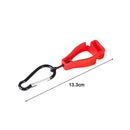 9pcs Glove Grabber Clamp Catcher Safety Working Clip Holder Hanger (Red)