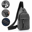 Casual Oxford Headset Chest Bag Pocket Bag Shoulder Pack Sling Backpack