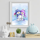 Snowman 5D DIY Diamond Painting Kits Full Round Drill Wall Decor Craft (A5724
