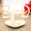 10pcs Wooden Wedding Table Number Seat Cards Ornament Craft (One to Ten) Newly
