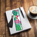 2pcs DIY Diamond Painting Leather Bookmark Flamingo Tassel Crafts (FQY031) Newly