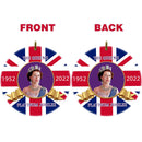 Acrylic Queen Elizabeth II Platinum Pendant Printing Her Majestys Portrait Sign