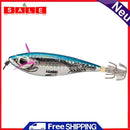 Artificial 10.5cm 20g Wood Shrimp Squid Hard Lures Outdoor Pond Fishing Tackle