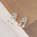 Fashion Simple Gifts Women Jewelry Type C Earrings Rear-hanging Korean