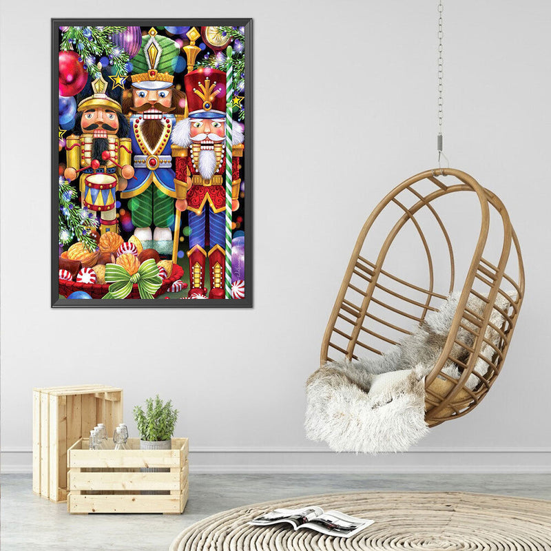 DIY Craft Nutcracker Oil Paint By Numbers Kits Canvas Picture Wall Art Cartoon