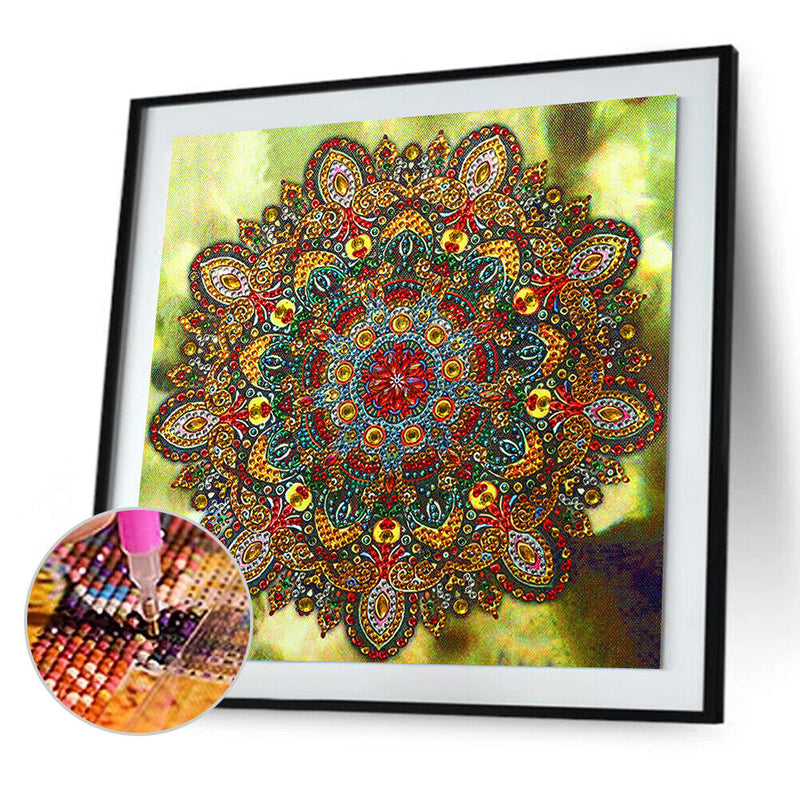 5D DIY Partial Special Shaped Drill Diamond Painting Mandala Decor (YK182) Newly