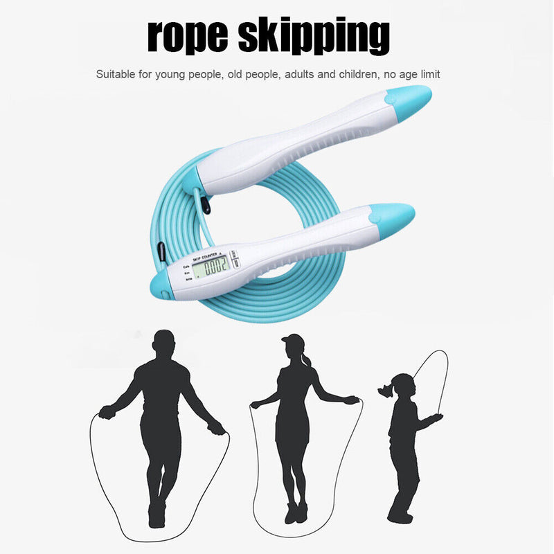 Skipping Rope 60-Second Counter Calorie Jump Ropes Fitness Workout Equipment