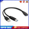 USB 3.0 Female to Dual USB Male Extra Power Data Y Splitter Extension Cable