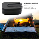 800ml Portable Japanese Aluminum Lunch Bento Box with Folding Handle (A) Newly