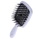 Wide Teeth Air Cushion Combs Scalp Massage Brush Hollow Grid Comb (Black) Newly