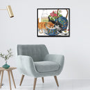 Partial Embroidery Cross Stitch Set Needlework Kit 14CT Lovely Kitty Artwork