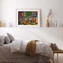 5D DIY Full Drill Round Shape Mountain Water Rhinestone Diamond Drawing for Home