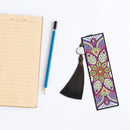 2pcs DIY Diamond Painting Leather Bookmark Special Shape Drill Tassel Art Crafts
