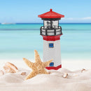 Lighthouse Solar LED Light Garden Outdoor Smart Sensor Rotating Lamp (Red) Newly