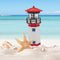 Lighthouse Solar LED Light Garden Outdoor Smart Sensor Rotating Lamp (Red) Newly