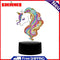 DIY Special Shaped Diamond Painting LED Light Horse Animal Embroidery Night Lamp