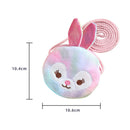 Kids Plush Cartoon Licorne Handbag Girls Zipper Mini Crossbody Bag (Rabbit)
