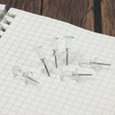 Reusable Plastic Drawing Pins Stationery Supplies Push Pins Clear Push Pins