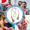 Decorative Beads & Tassels Wood Garland Farmhouse Decor Rustic Beads (2) Newly