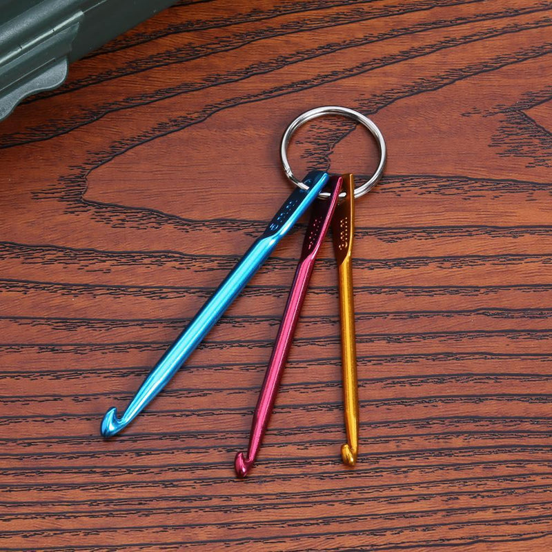 3pcs/Lot Hot Mixed Aluminum Knitting Needle Crochet Hook Needle Closes