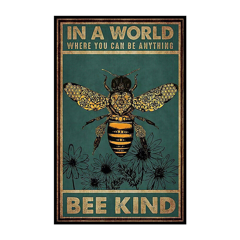 11CT 3 Strand Full Embroidery Bee Cotton Print Cross Stitch Home Decoration