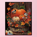 Full Embroidery 3 Beaches Kit Pumpkin Bird Counted 11CT DIY Cross Stitch Artwork