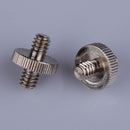 Durable 2Pcs Alloy 1/4"AG to 1/4" Male Double Male